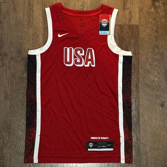 Nike USA Red Basketball Jersey - Picture 1 of 4